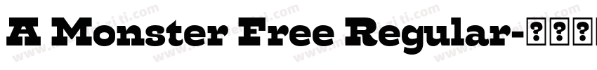 A Monster Free Regular字体转换